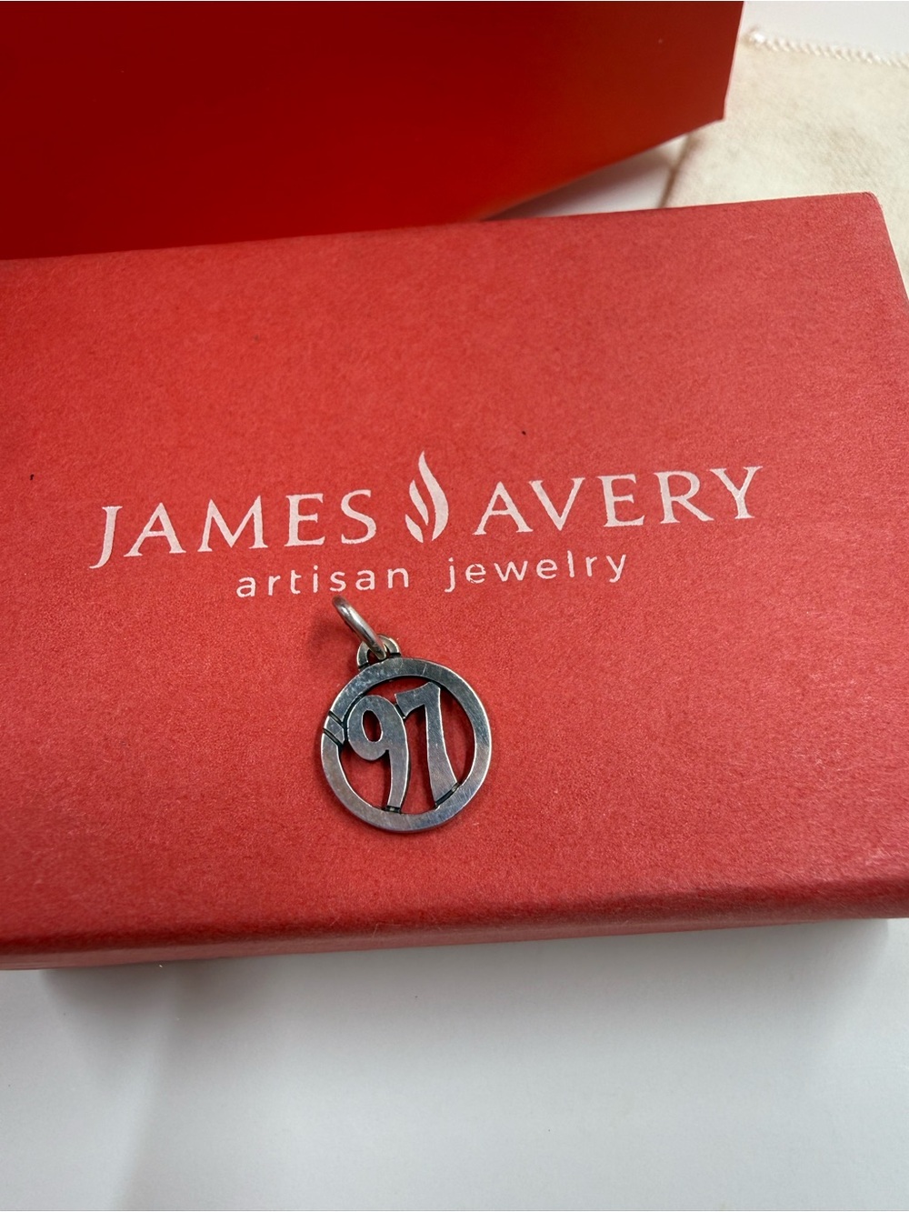 James Avery Retired Sterling Silver
'97 In Circle Charm